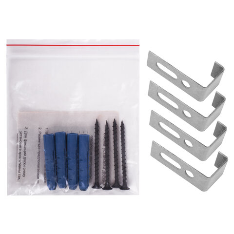 Доска пробковая для объявлений 100х60 см, металлическая рамка, BS, П-60, П*60