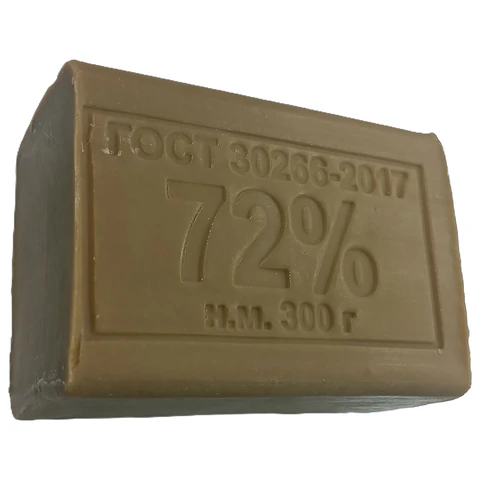 Мыло хозяйственное 72% 300 г (Меридиан), без упаковки, МИНПРОМТОРГ