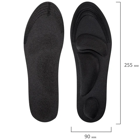Стельки для обуви с супинатором 4D COMFORT PLUS, материал FOAM, размер RU 34-39 / EU 35-40, с линиями выреза, SHEGRA (ШЕГРА), 700744