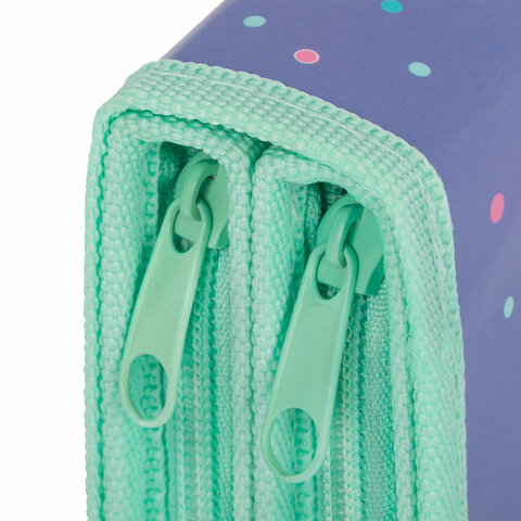 Пенал ПИФАГОР, 2 отделения, ламинированный картон, 19х11 см, "Funny cats", 273481