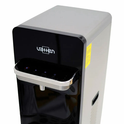 Кулер для воды VATTEN L06NK, напольный, НАГРЕВ/ОХЛАЖДЕНИЕ КОМПРЕССОР, бутыль снизу, 1 кран, сенсорное управление, серебристый, УТ-00001461