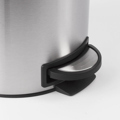 Ведро мусорное с педалью 12 литров "Modern", МАТОВОЕ, нержавеющая сталь, со съемным внутренним ведром, LAIMA, 232264