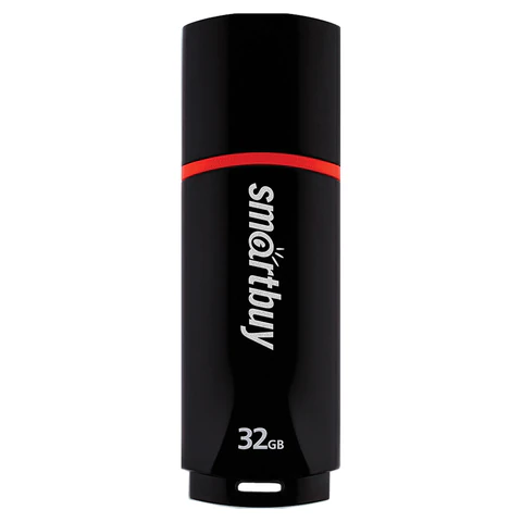 Флеш-диск 32 GB, SMARTBUY Crown, USB 2.0, черный, SB32GBCRW-K
