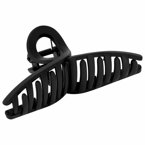 Краб для волос 11 см, soft-touch, чёрный, MONTE VITA (МОНТЕ ВИТА), 457006