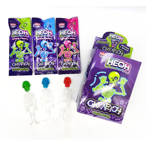 Карамель на неоновой палочке "Неон Скелетон", 10 г, КАНДИ КЛАБ, CAR193-1