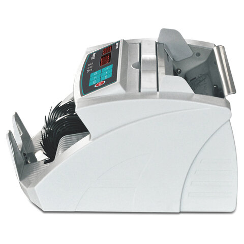 Счетчик банкнот MERTECH C-3000 WHITE, 1000 банкнот/мин, ИК, УФ детекция, фасовка, белый, 5517