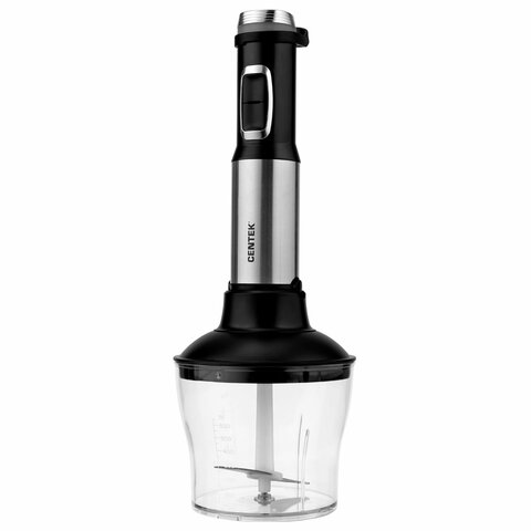 Блендер погружной CENTEK CT-1311, 1500 Вт, 15 скоростей, 5 насадок, стакан, черный