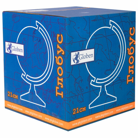 Глобус политический GLOBEN "Классик", 21 см, с подсветкой, К012100010