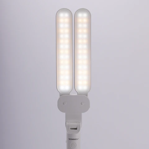 Настольная лампа / светильник беспроводная SONNEN PT-201, органайзер, USB, LED, 5 Вт, 3 режима, белый, 238781