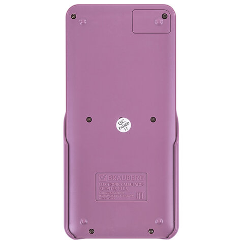 Калькулятор инженерный BRAUBERG SC-991ES-PLUS-PK (164х80 мм), 552 функции, 10+2 разряда, РОЗОВЫЙ, 272654