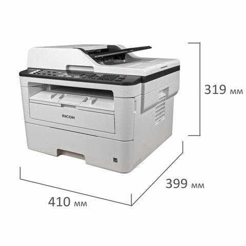 МФУ лазерное RICOH SP 230SFNw "4 в 1", А4, 30 стр./мин., 15000 стр./мес., АПД, Wi-Fi, сетевая карта, 408293