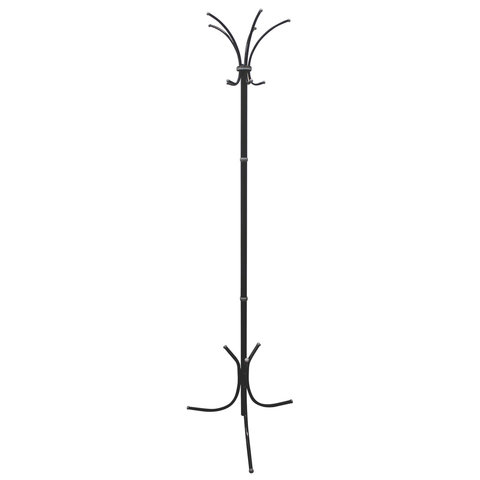 Вешалка-стойка "Нова-3", 1,84 м, основание 46х52 см, 5 крючков, металл, черная