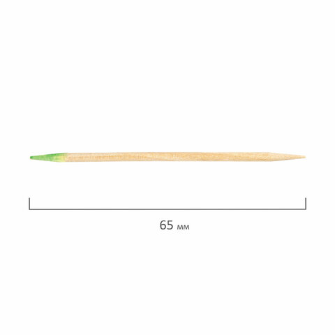 Зубочистки с ментолом бамбуковые 1000 шт. в индивидуальной упаковке, WELDAY (ВЭЛДЭЙ), 607569, 85
