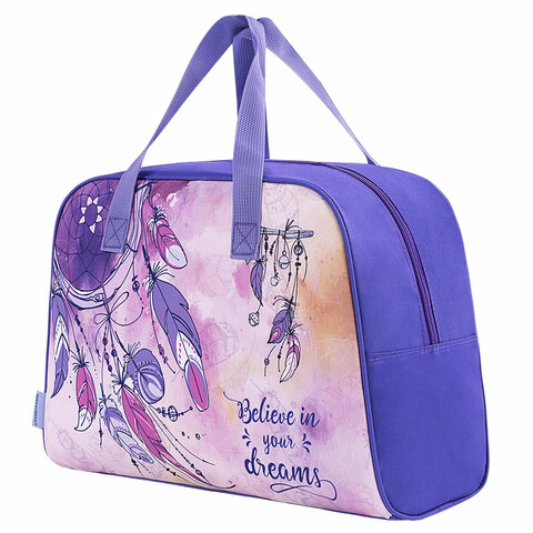 Сумка для занятий BRAUBERG с ручками, 35x25x15 см, "Dreamcatcher", 271590