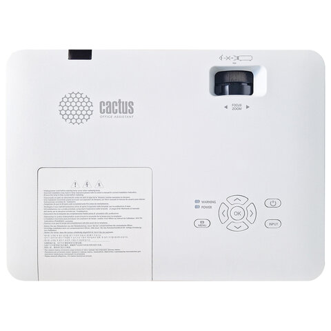 Проектор CACTUS CS-S1.WT, 3 LCD, 1024x768, 16:9, 4:3, 34000 лм, 15000:1, 3,06 кг