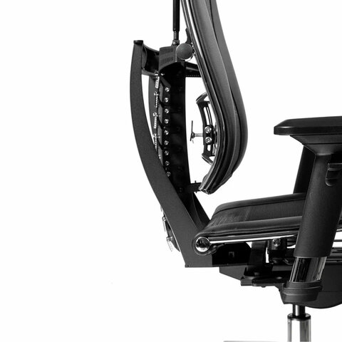 Кресло МЕТТА "YOGA" Y 4DT B2-14D, адаптивная спинка, 3D-подголовник, сверхпрочная сетка, черное