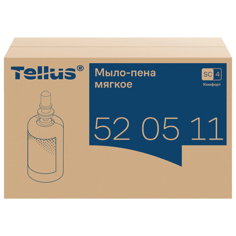 Картридж с жидким мылом-пеной одноразовый Tellus/TORK (Система S4) Advanced, мягкое, 1 л, 520511