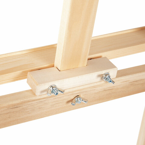 Мольберт напольный из липы "Лира", 67х162х48 см, высота холста до 100 см, BRAUBERG ART DEBUT, 192337