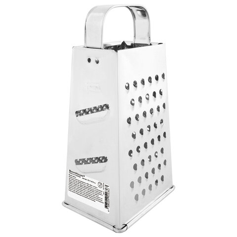 Терка 4 грани 22х11х8,5 см, белая жесть, BOOMHOUSE (БУМХАУС) Classic, 701858