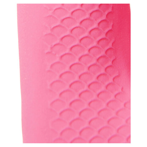 Перчатки латексные КЩС, сверхпрочные, плотные, хлопковое напыление, размер 8,5-9, L (большой), красные, HQ Profiline, 73585