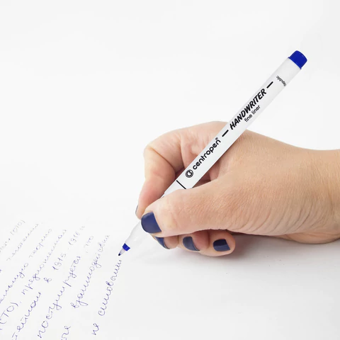 Ручки капиллярные (линеры) 4 ЦВЕТА CENTROPEN "Handwriter", корпус тонкий, линия письма 0,5 мм, 2551/4, 2 2551 0403