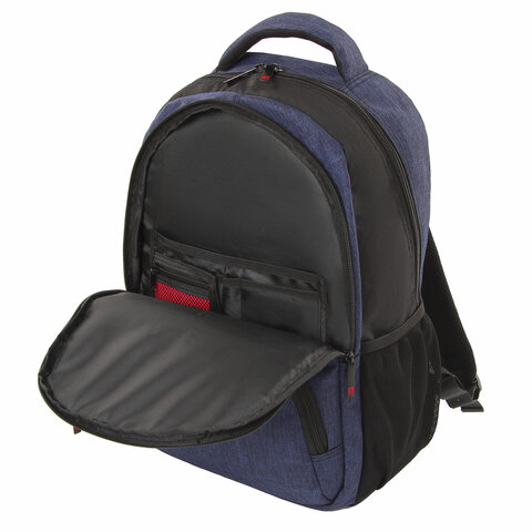 Рюкзак BRAUBERG URBAN универсальный, с отделением для ноутбука, "Dallas", темно-синий, 45х29х15 см, 228866