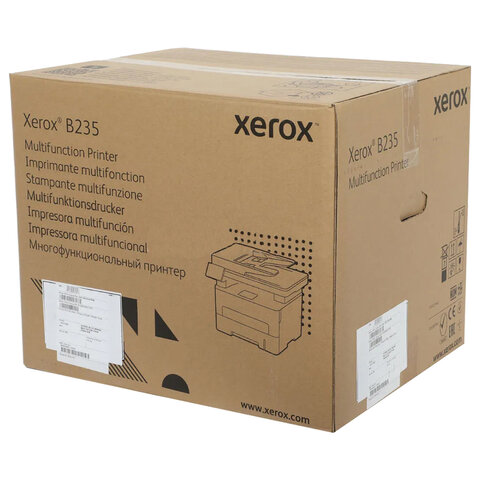 МФУ лазерное XEROX B235 "4 в 1", А4, 34 стр./мин., 30000 стр./мес., ДУПЛЕКС, АПД, Wi-Fi, сетевая карта, B235V_DNI