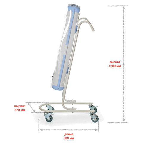 Рециркулятор БАКТЕРИЦИДНЫЙ ДЕЗАР-4 (ОРУБп-3-3-КРОНТ), УФ-лампа 3х15 Вт, 100 м3/ч
