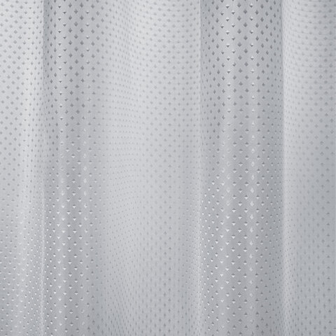 Шторка для ванной ПОЛИЭСТЕР, 180х180 см, кольца в комплекте, СЕРЫЙ БРИЛЛИАНТ, PRIMILA (ПРИМИЛА), 700088
