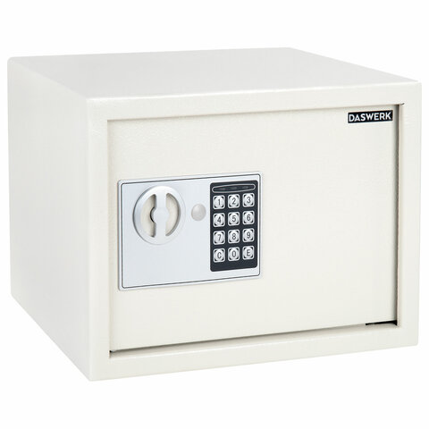Сейф мебельный DASWERK (ДАСВЕРК) SC-250EL (250х350х250 мм), электронный замок, бежевый, 291345