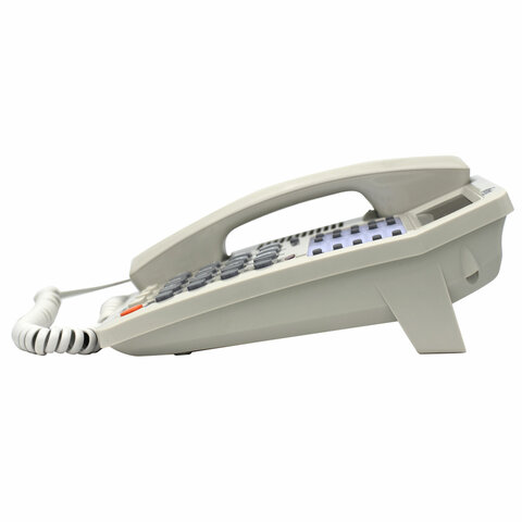 Телефон RITMIX RT-495 white, АОН, спикерфон, память 60 номеров, тональный / импульсный режим, белый, 80002153