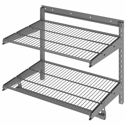 Гардеробная система BASIC G60S, 530х640х350 мм, 2 полки, 1 штанга, графит, S70299913415