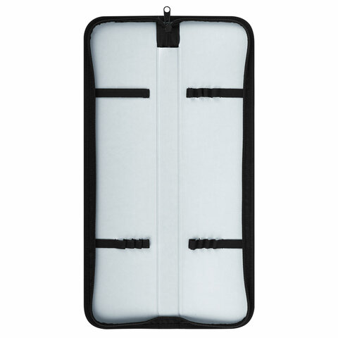 Пенал-тубус для кистей на молнии, кожзам, размер 380х90 мм, черный, ФК-3, 84031