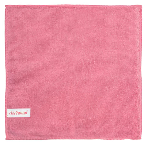 Салфетки из МИКРОФИБРЫ универсальные 25х25 см, КОМПЛЕКТ 12 шт., ассорти, 180 г/м2, ЛЮБАША, 603938