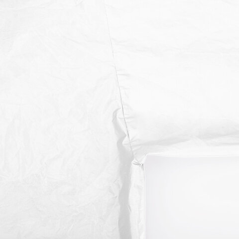 Дождевик-плащ белый на кнопках, EVA, многоразовый прочный, чехол в комплекте, универсальный размер, SHAMAANI (ШАМААНИ), 610935