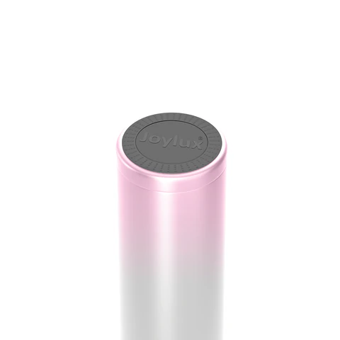 Термокружка 420 мл JOYLUX (ДЖОЙЛЮКС) ULTRA GRADIENT, нержавеющая сталь SUS304, белый/розовый, 700276