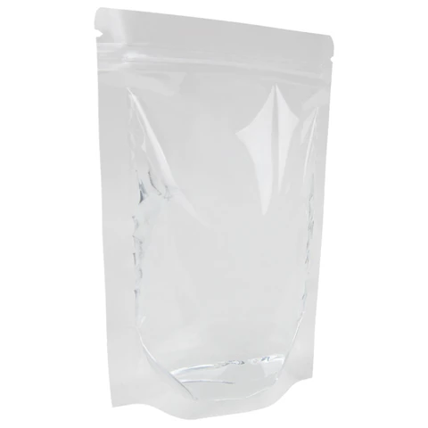 Пакеты дой-пак с замком ZIP LOCK, прозрачные, 160х240 + 40 мм, КОМПЛЕКТ 100 штук, 70 мкм, BRAUBERG, 700698