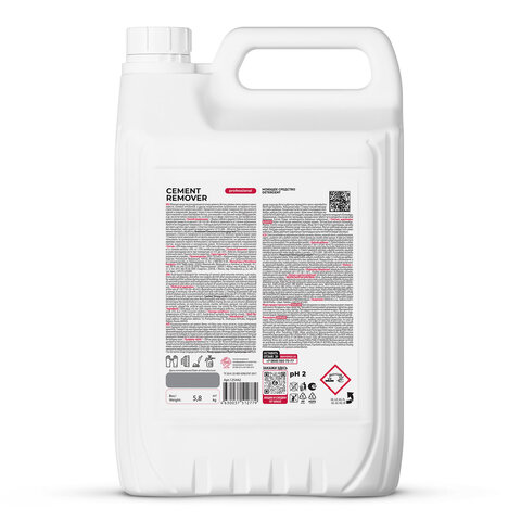 Средство для уборки после строительства 5,8 кг GRASS CEMENT REMOVER PROFESSIONAL, кислотное, 125442