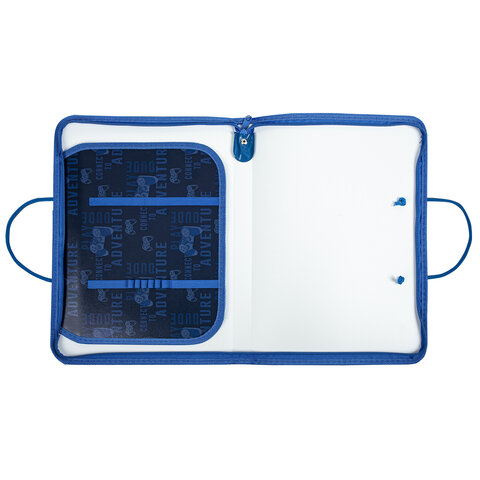 Папка для труда на молнии с ручками ПИФАГОР А4, 1 отделение, пластик, органайзер, "Aracde Fun", 271474