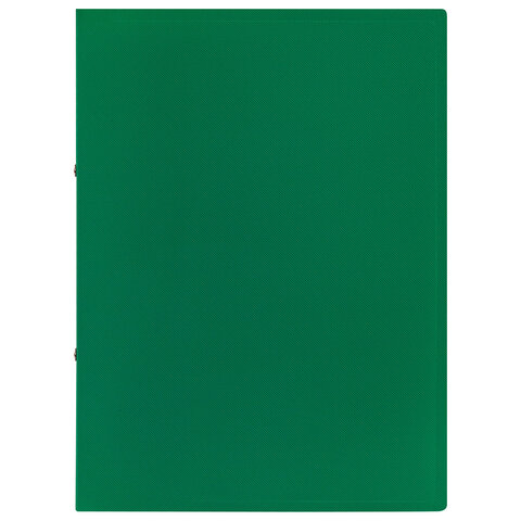 Папка на 2 кольцах А4 BRAUBERG PIXEL, 25 мм, темно-зеленая, до 170 листов, 0,5 мм, 273033