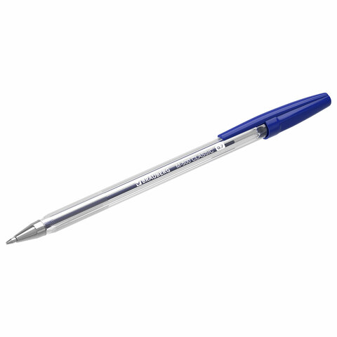 Ручки шариковые BRAUBERG "M-500 CLASSIC", НАБОР 4 шт., СИНИЕ, узел 0,7 мм, линия письма 0,35 мм, 143453