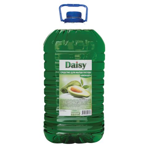 Средство для мытья посуды 5 л, DAISY "Авокадо", ПЭТ