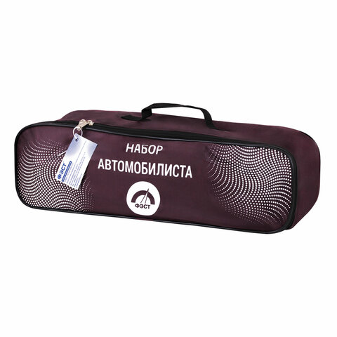 Набор автомобилиста "На техосмотр": аптечка (приказ 260н), огнетушитель ОП-2, знак, сумка, 3867