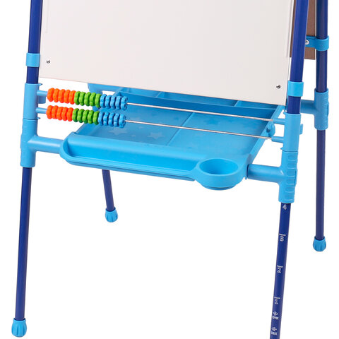 Мольберт растущий для мела/магнитно-маркерный, 53х46 см, BRAUBERG "NIKA KIDS", синий, 238049