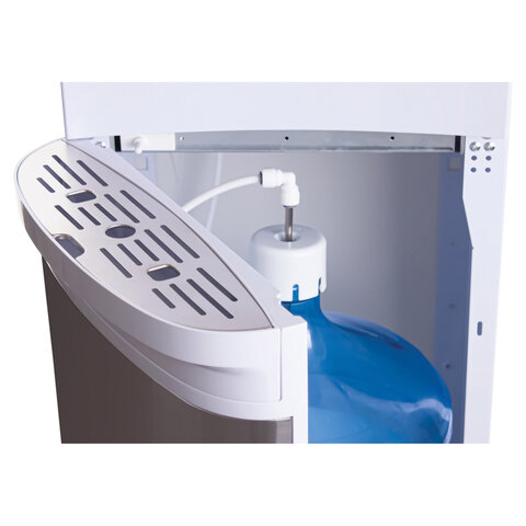 Кулер для воды AQUA WORK QRB-72LDS, напольный, НАГРЕВ/ОХЛАЖДЕНИЕ ЭЛЕКТРОННОЕ, таймер, бутыль снизу, белый, 33352