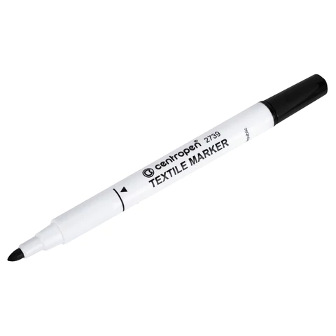 Маркеры для ткани 10 ЦВЕТОВ CENTROPEN "Textile Marker", круглый наконечник, 1,8 мм, 2739/10, 5 2739 1001