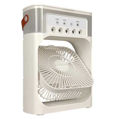 Вентилятор 2 в 1 настольный CENTEK CT-5085, увлажнение, USB-питание, 3 режима, таймер, 10 Вт, белый