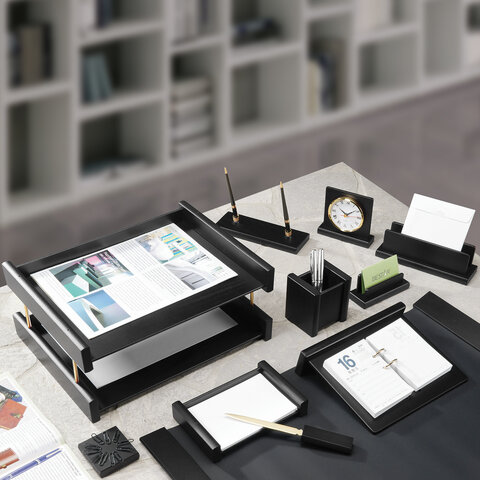 Набор подарочный настольный BESTAR "Platon" из дерева, 11 предметов, цвет "черное дерево", 237214