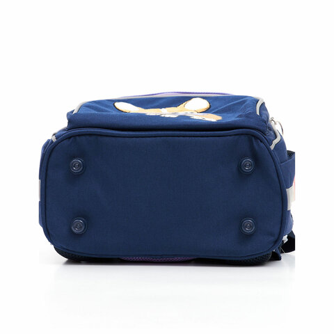 Ранец GRIZZLY анатомическая спинка, с мешком для обуви, для девочек, "CORGI", 33х25х13 см, RAm-384-3/3