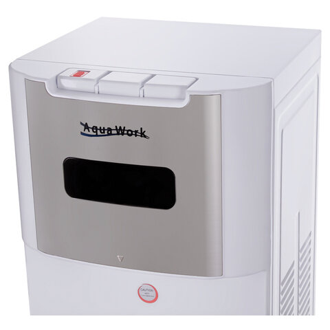 Кулер для воды AQUA WORK QRB-72LDS, напольный, НАГРЕВ/ОХЛАЖДЕНИЕ ЭЛЕКТРОННОЕ, таймер, бутыль снизу, белый, 33352